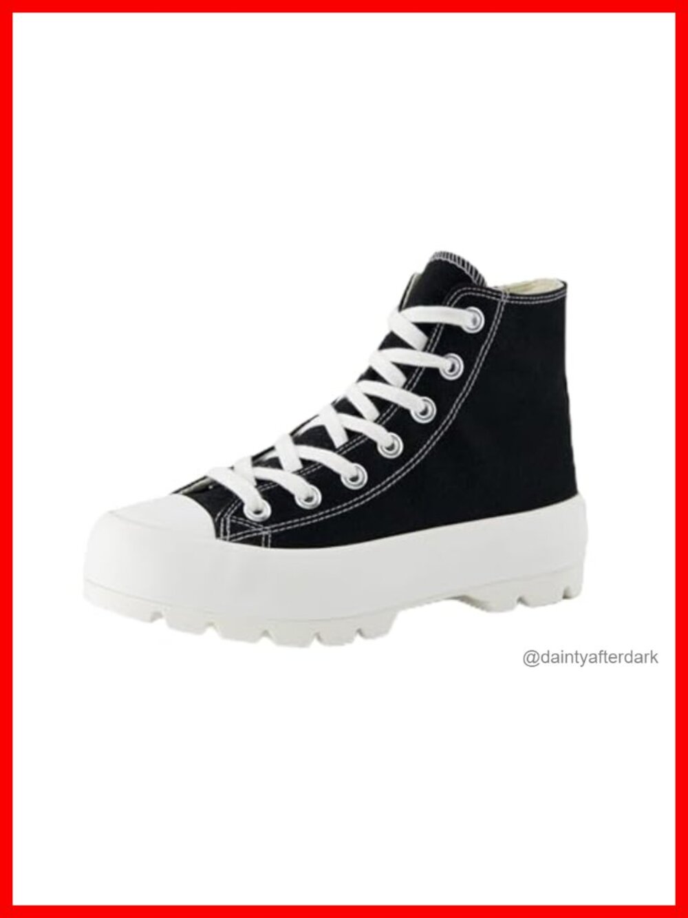 CUSHIONAIRE Vespa Platform High Top Sneakers Canvas Lace Up Side Zipper Memory